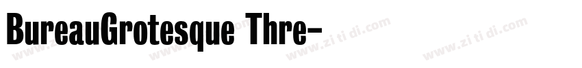 BureauGrotesque Thre字体转换